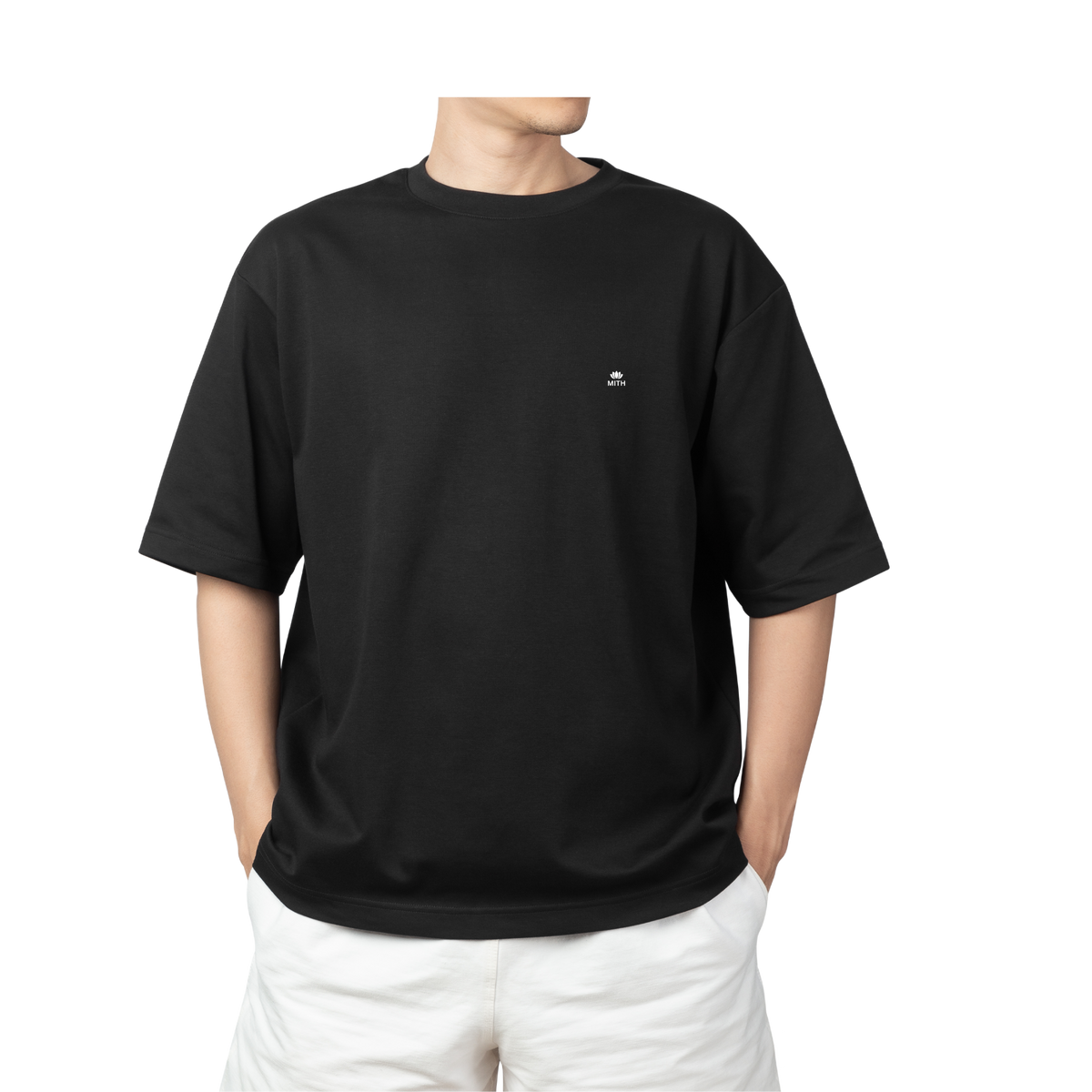 MITH Temple Reflection Oversized T-Shirt – Mithila Inspired Graphic | 240 GSM | Unisex
