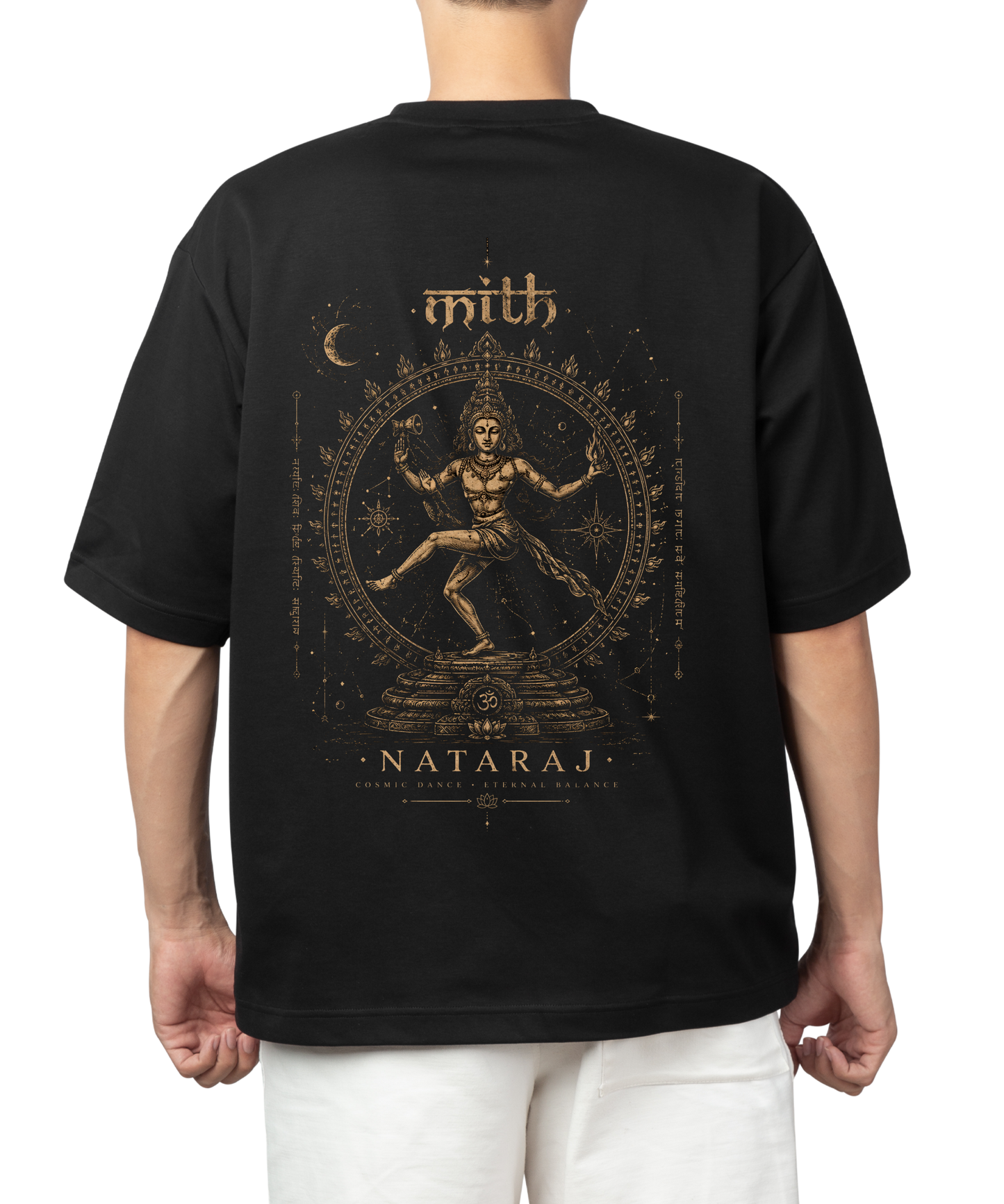 MITH Nataraj Oversized T-Shirt – Eternal Balance | Premium 240 GSM Cotton