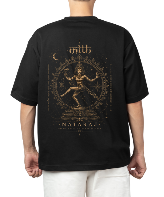 MITH Nataraj Oversized T-Shirt – Eternal Balance | Premium 240 GSM Cotton