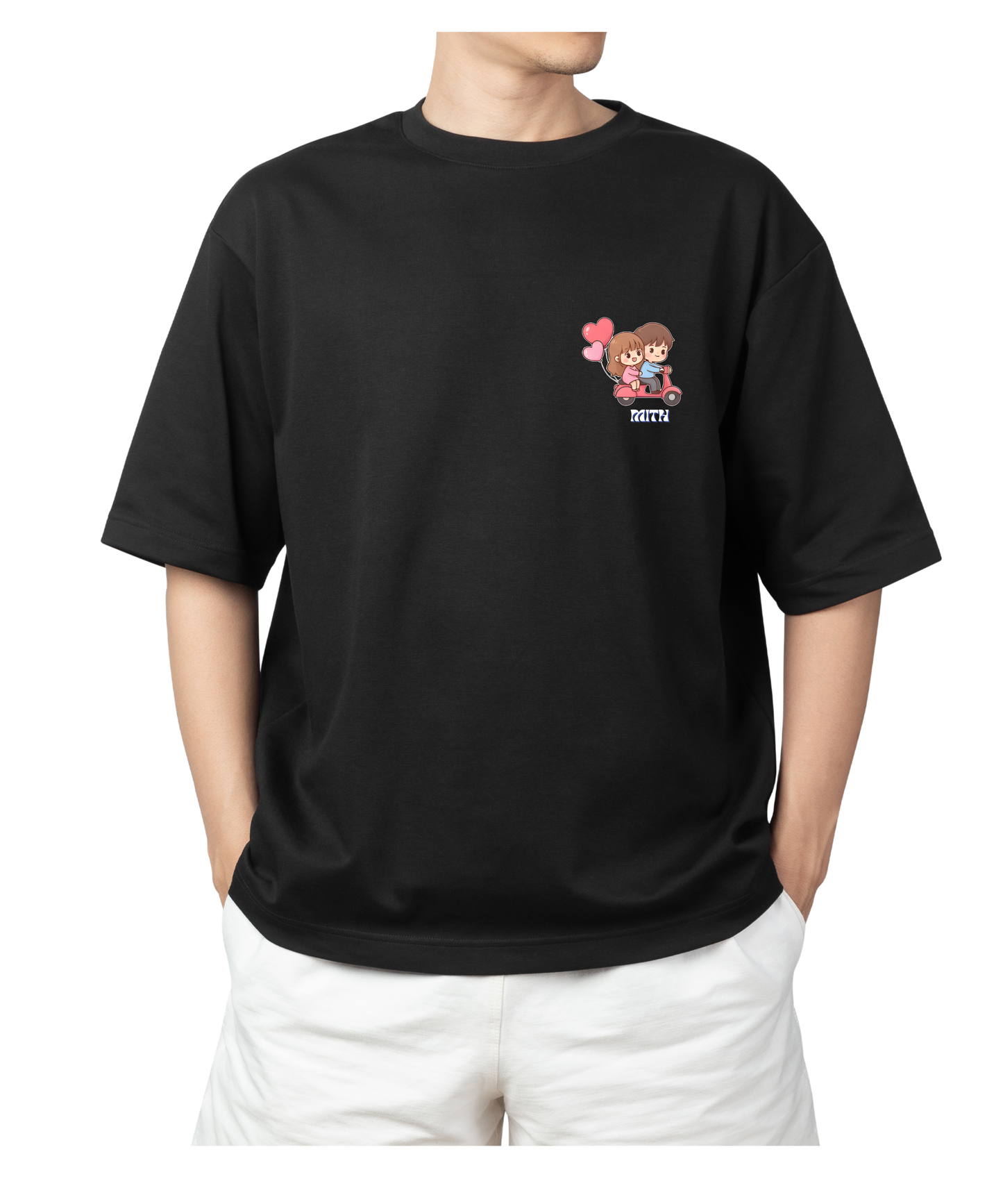 Scooter Love Pocket Tee | Oversized Unisex T-Shirt