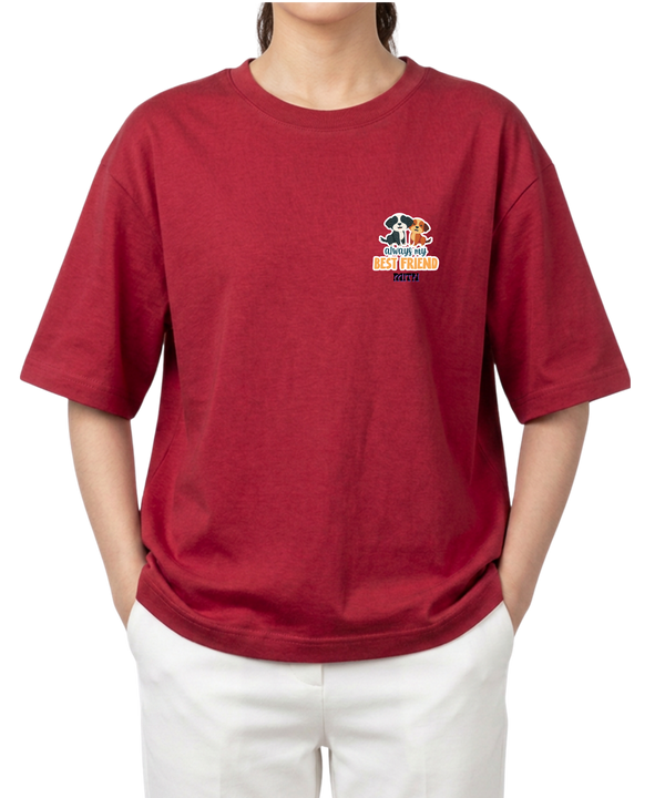 Best Friend Pocke palst Tee | Oversized Unisex T-Shirt