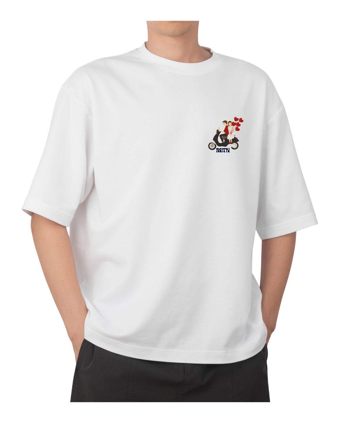 Ride Together Pocket pals Tee | Oversized Unisex T-Shirt