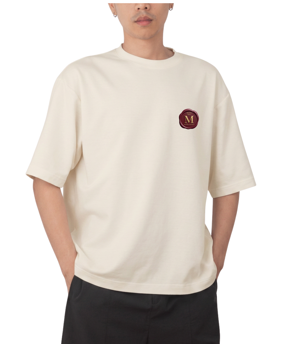 MITH Wax Seal Oversized T-Shirt – Not For Everyone | Premium 240 GSM Cotton